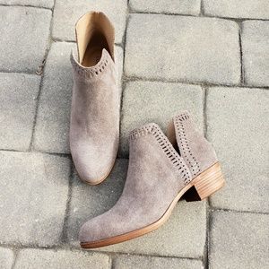 Lucky Brand Suede Booties NWOT